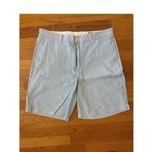 Vineyard Vines SEERSUCKER Stripe Shorts Mens Size 32 Blue White Casual Beach